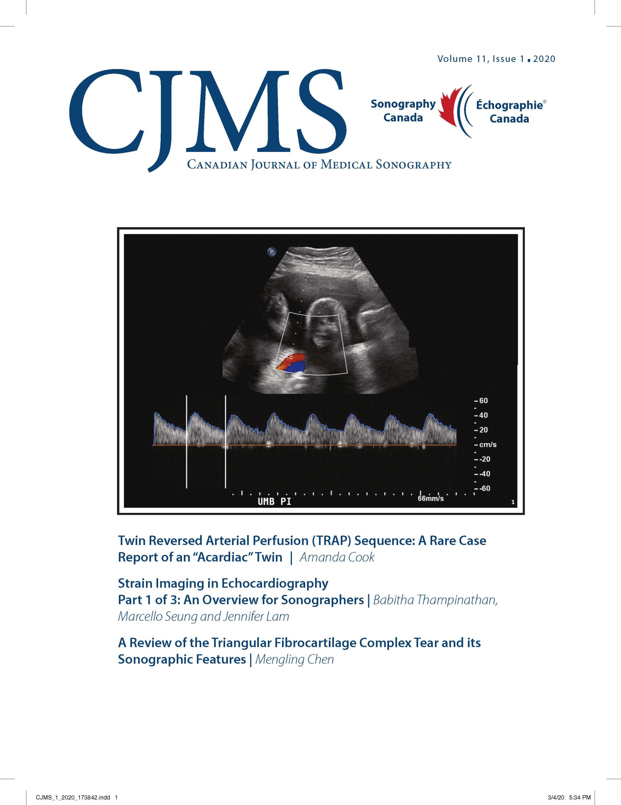 Canadian Journal Of Medical Sonography (CJMS) authors manual